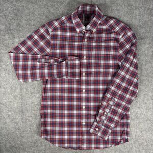 Vineyard Vines Men Button Down Shirt Xs Red Plaid On-The-Go Performance OTG Brr